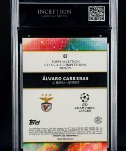 Otra vista de Cromo Álvaro Carreras Rookie Topps Inception GEM MINT 10 · Inception Card Grading · ICG · Sports Cards · TCG