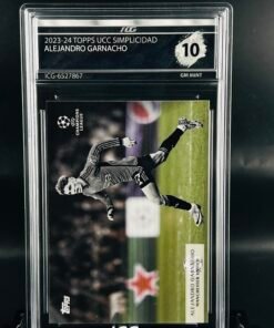 Otra vista de Cromo de fútbol Alejandro Garnacho Topps Simplicidad · GM MINT 10 · Inception Card Grading · ICG · Sports Cards · TCG