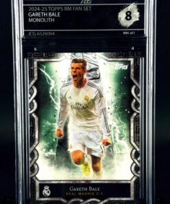 Otra vista de Cromo Gareth Bale Topps Real Madrid Team Set Monolith Near MINT 8 · Inception Card Grading · ICG · Sports Cards · TCG