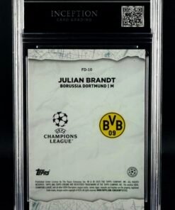 Otra vista de Cromo Julian Brandt 04/10 Topps Chrome GEM MINT 10 · Inception Card Grading · ICG · Sports Cards · TCG