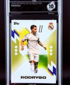 Otra vista de Cromo Rodrygo Goes Topps Los Blancos Real Madrid · GEM MINT 10 · Inception Card Grading · ICG · Sports Cards · TCG