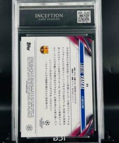 Otra vista de Cromo de fútbol Lamine Yamal TOPPS UCL Japan Inception Card Grading GM MINT 10 sport cards