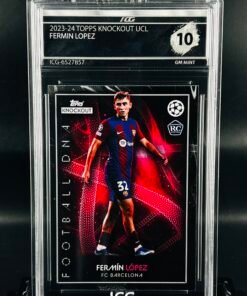 Otra vista de Cromo de fútbol Fermin Lopez Topps Knockout · Football DNA · GM MINT 10· Inception Card Grading · ICG · Sports Cards · TCG