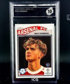 Otra vista de Cromo Max Dowman Rookie Topps Living · GEM MINT 10 · Inception Card Grading · ICG · Sports Cards · TCG