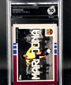 Fotografía de Cromo Diego Maradona Topps GEM MINT 10 · Inception Card Grading · ICG · Sports Cards · TCG