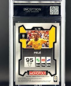 Otra vista de Cromo Pele Panini Fifa World Cup Monopoly GEM MINT 10 · Inception Card Grading · ICG · Sports Cards · TCG