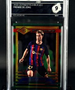 Fotografía de Cromo Frenkie De Jong Topps Finest Flashback MINT 9 · Inception Card Grading · ICG · Sports Cards · TCG