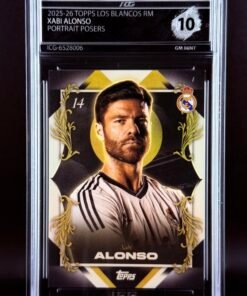 Otra vista de Cromo Xabi Alonso Portrait Posers Topps Los Blancos Real Madrid · GEM MINT 10 · Inception Card Grading · ICG · Sports Cards · TCG