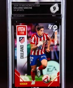 Fotografía de Cromo Giuliano Simeone Panini Megacracks MINT 9· Inception Card Grading · ICG · Sports Cards · TCG