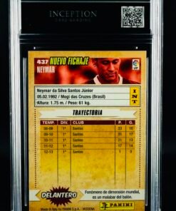 Otra vista de Cromo Neymar JR Panini NEAR MINT 8 · Inception Card Grading · ICG · Sports Cards · TCG