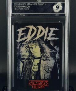 Cromo Eddie Munson · Stranger Things · Panini MINT 9 · Inception Card Grading · ICG · Sports Cards · TCG
