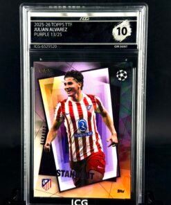 Otra vista de Cromo Julian Alvarez /25 Topps TTF GEM MINT 10 · Inception Card Grading · ICG · Sports Cards · TCG