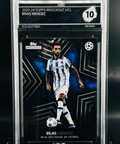Otra vista de Cromo de fútbol Brais Mendez Topps Knockout · GEM MINT 10 · Inception Card Grading · ICG · Sports Cards · TCG