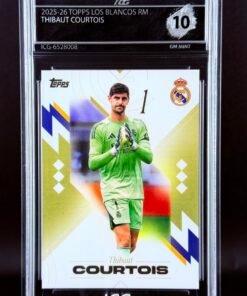 Otra vista de Cromo Thibaut Courtois Topps Los Blancos Real Madrid · GEM MINT 10 · Inception Card Grading · ICG · Sports Cards · TCG