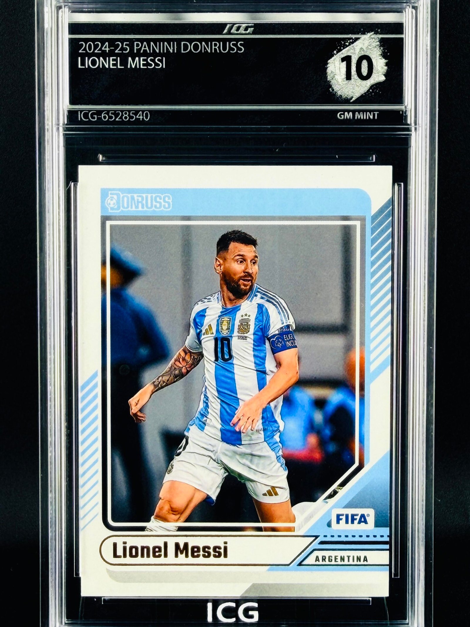 Otra vista de Cromo Lionel Messi Topps GEM MINT 10 · Inception Card Grading · ICG · Sports Cards · TCG