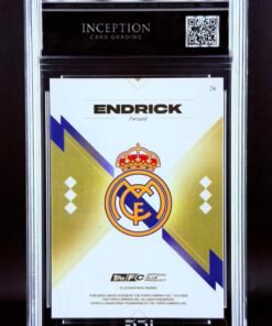Otra vista de Cromo Endrick Topps Los Blancos Real Madrid · GEM MINT 10 · Inception Card Grading · ICG · Sports Cards · TCG