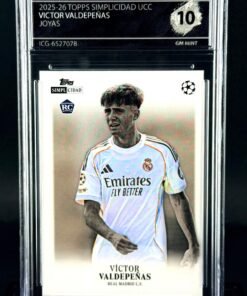 Otra vista de Cromo Victor Valdepeñas Topps Simplicidad GEM MINT 10 · Inception Card Grading · ICG · Sports Cards · TCG