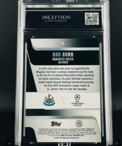 Otra vista de Cromo Dan Burn /10 topps Flagship · GEM MINT 10 · Inception Card Grading · ICG · Sports Cards · TCG