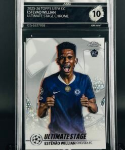 Otra vista de Cromo Estevao Willian Topps Chrome · GEM MINT 10 · Inception Card Grading · ICG · Sports Cards · TCG