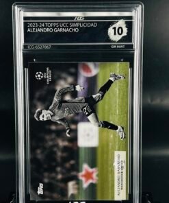 Cromo de fútbol Alejandro Garnacho Topps Simplicidad · GM MINT 10 · Inception Card Grading · ICG · Sports Cards · TCG