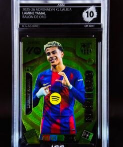 Fotografía de Cromo Lamine Yamal Balon de oro Panini GEM MINT 10 · Inception Card Grading · ICG · Sports Cards · TCG