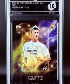 Fotografía de Cromo Guti Intergalacticos Topps Los Blancos Real Madrid · GEM MINT 10 · Inception Card Grading · ICG · Sports Cards · TCG