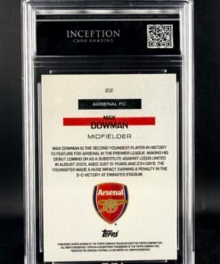 Otra vista de Cromo Max Dowman Bona Fide Baller Rookie Topps GEM MINT 10 · Inception Card Grading · ICG · Sports Cards · TCG