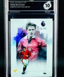 Otra vista de Cromo David Beckham Topps TTF GEM MINT 10 · Inception Card Grading · ICG · Sports Cards · TCG