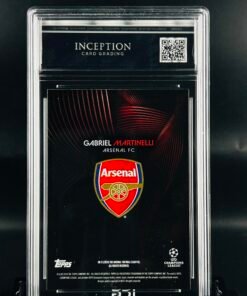 Otra vista de Cromo de fútbol Gabriel Martinelli Topps Knockout · GM MINT 10· Inception Card Grading · ICG · Sports Cards · TCG