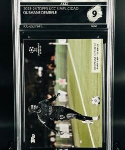 Otra vista de Cromo de fútbol Ousmane Dembele Topps Simplicidad · MINT 9 · Inception Card Grading · ICG · Sports Cards · TCG