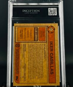 Otra vista de Cromo Iker Casillas Topps Living · GEM MINT 9,5 · Inception Card Grading · ICG · Sports Cards · TCG