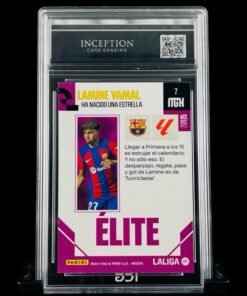 Otra vista de Cromo Lamine Yamal Panini Megacracks MINT 9 · Inception Card Grading · ICG · Sports Cards · TCG