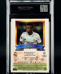 Otra vista de Cromo Vinicius JR Topps Finest Flashback MINT 9 · Inception Card Grading · ICG · Sports Cards · TCG