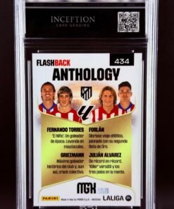 Otra vista de Cromo Fernando Torres, Griezmann, Julian Alvarez y Forlán Panini Megacracks MINT 9 · Inception Card Grading · ICG · Sports Cards · TCG