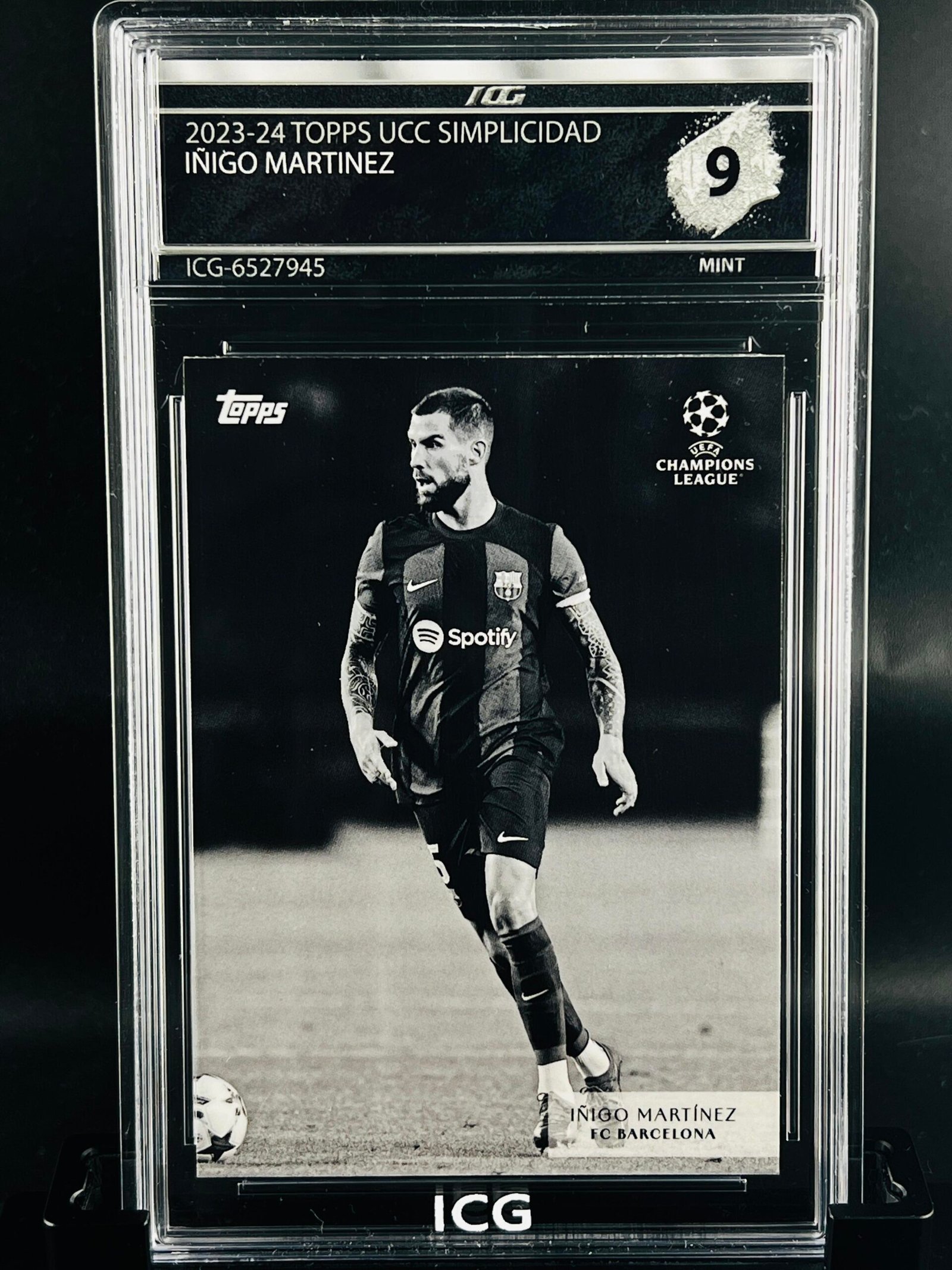 Otra vista de Cromo de fútbol Iñigo Martinez Topps Simplicidad · MINT 9 · Inception Card Grading · ICG · Sports Cards · TCG