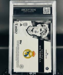 Otra vista de Cromo de fútbol Nico Paz ROOKIE Inception Card Grading GM MINT 9,5