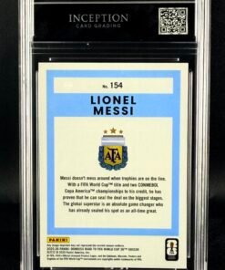 Otra vista de Cromo Lionel Messi Panini Donruss World Cup MINT 9 · Inception Card Grading · ICG · Sports Cards · TCG