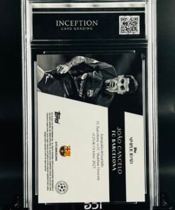 Otra vista de Cromo de fútbol Joao Cancelo Topps Simplicidad · MINT 9 · Inception Card Grading · ICG · Sports Cards · TCG
