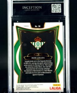 Otra vista de Cromo Iker Losada Rookie Panini Select MINT 9 · Inception Card Grading · ICG · Sports Cards · TCG