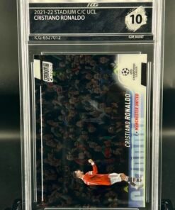 Otra vista de Cromo de fútbol Cristiano Ronaldo Topps Stadium · GM MINT 10 · Inception Card Grading · ICG · Sports Cards · TCG