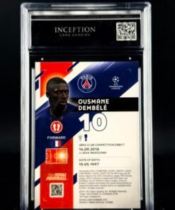 Otra vista de Cromo Ousmane Dembelé Topps TTF 18/25 MINT 9 · ICG