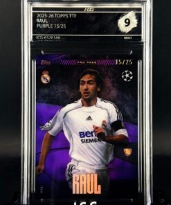 Fotografía de Cromo Raul Gonzalez 15/25 Topps TTF MINT 9 · ICG