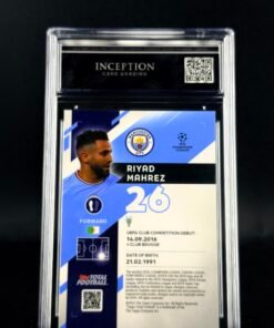 Otra vista de Cromo Riyad Mahrez 01/25 Topps TTF GEM MINT 10 · ICG