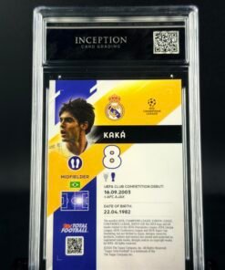 Otra vista de Cromo Kaká 12/25 Topps TTF GEM MINT 10 · ICG
