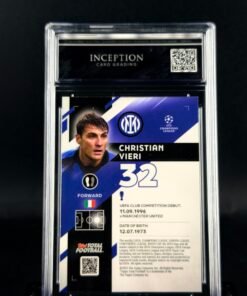 Otra vista de Cromo Christian Vieri 5/5 Topps TTF MINT 9 · ICG