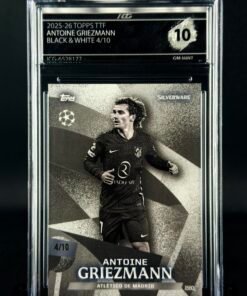 Fotografía de Cromo Antoine Griezmann 4/10 Topps ttf GEM MINT 10 · ICG