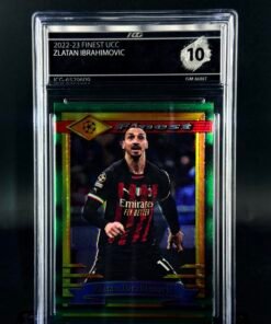 Fotografía de Cromo de fútbol Zlatan Ibrahimovic Topps Finest Flashback ICG GEM MINT 10 · ICG