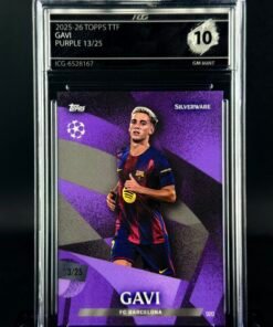 Fotografía de Cromo Gavi 13/25 Topps TTF GEM MINT 10 · ICG