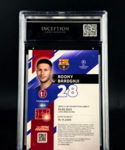 Otra vista de Cromo Roony Bardghji 15/25 Topps TTF GEM MINT 10 · ICG