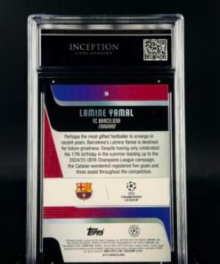 Otra vista de Cromo de fútbol Lamine Yamal Topps UCC ICG GEM MINT 10 · ICG